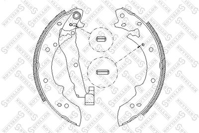 Brake Shoe Set STELLOX 038 101-SX