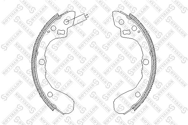 STELLOX 071 100-SX Brake Shoe Set