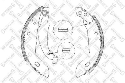 Brake Shoe Set STELLOX 094 100-SX