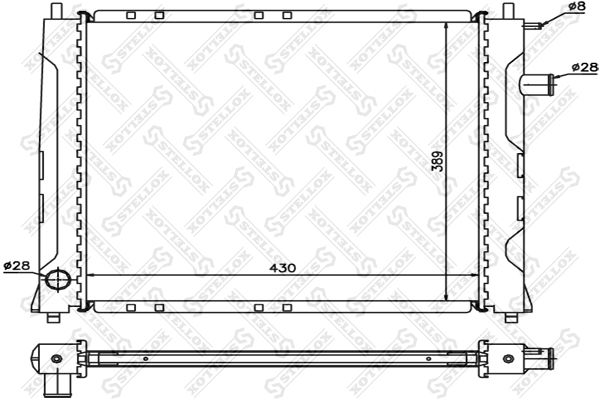 STELLOX 10-25014-SX Radiator, engine cooling