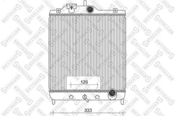 STELLOX 10-25089-SX Radiator, engine cooling