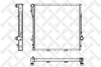 Radiator, engine cooling STELLOX 10-25166-SX