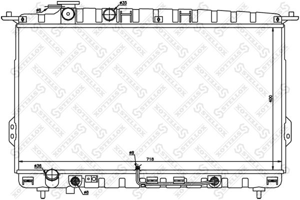 STELLOX 10-25187-SX Radiator, engine cooling