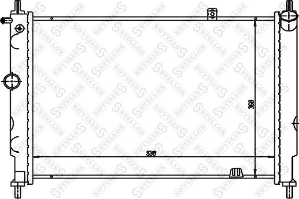 STELLOX 10-25224-SX Radiator, engine cooling