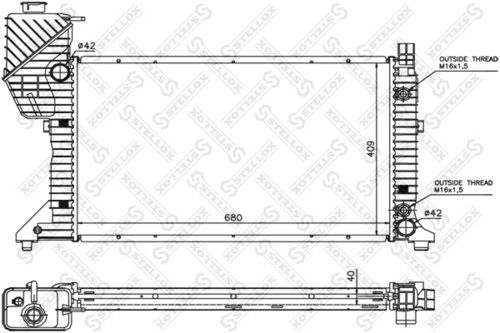 STELLOX 10-25260-SX Radiator, engine cooling
