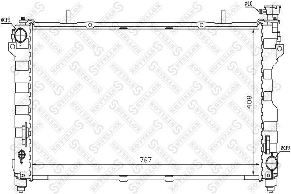 STELLOX 10-25284-SX Radiator, engine cooling