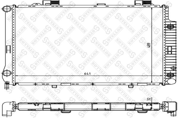 STELLOX 10-25345-SX Radiator, engine cooling