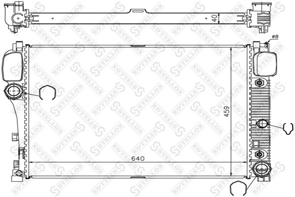 STELLOX 10-25347-SX Radiator, engine cooling
