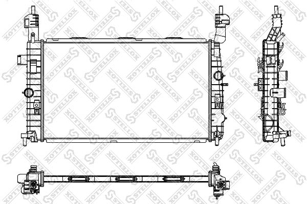 STELLOX 10-25350-SX Radiator, engine cooling
