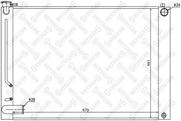 STELLOX 10-25363-SX Radiator, engine cooling