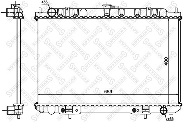 STELLOX 10-25397-SX Radiator, engine cooling