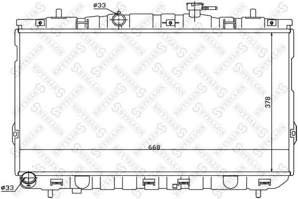 STELLOX 10-25472-SX Radiator, engine cooling