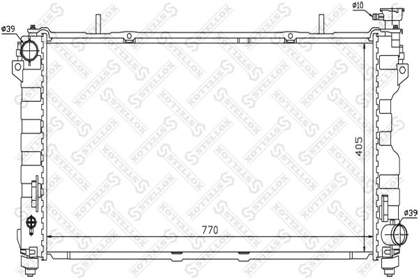 STELLOX 10-25475-SX Radiator, engine cooling