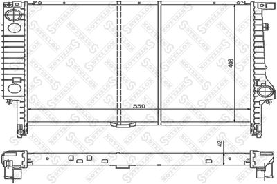 Radiator, engine cooling STELLOX 10-25583-SX