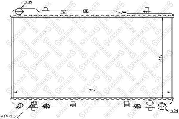 STELLOX 10-25684-SX Radiator, engine cooling