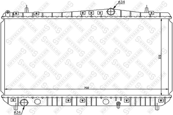 STELLOX 10-25688-SX Radiator, engine cooling