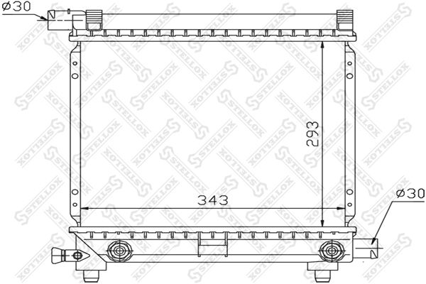 STELLOX 10-25870-SX Radiator, engine cooling
