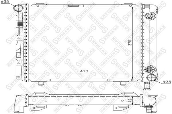 STELLOX 10-25890-SX Radiator, engine cooling