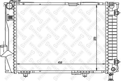 Radiator, engine cooling STELLOX 10-25907-SX