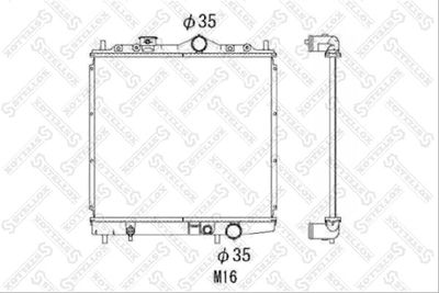 Radiator, engine cooling STELLOX 10-25941-SX