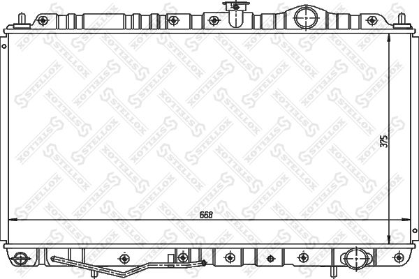 STELLOX 10-25954-SX Radiator, engine cooling