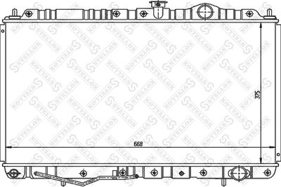 Radiator, engine cooling STELLOX 10-25954-SX