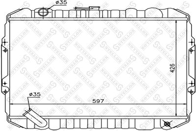 Radiator, engine cooling STELLOX 10-25963-SX