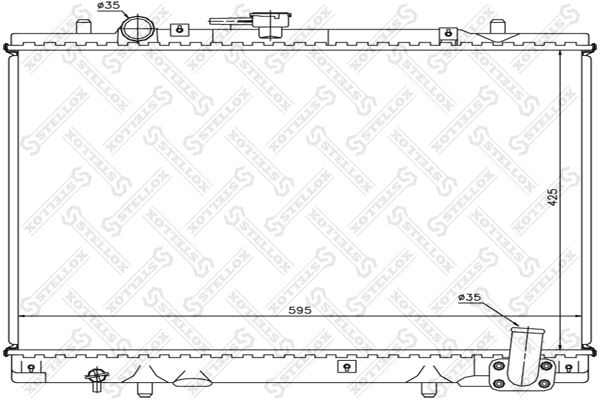 STELLOX 10-25966-SX Radiator, engine cooling
