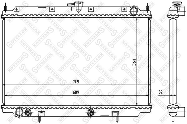 STELLOX 10-25979-SX Radiator, engine cooling