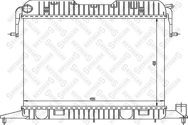 STELLOX 10-26006-SX Radiator, engine cooling