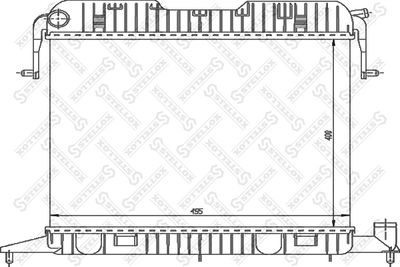Radiator, engine cooling STELLOX 10-26006-SX