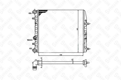 Radiator, engine cooling STELLOX 10-26241-SX