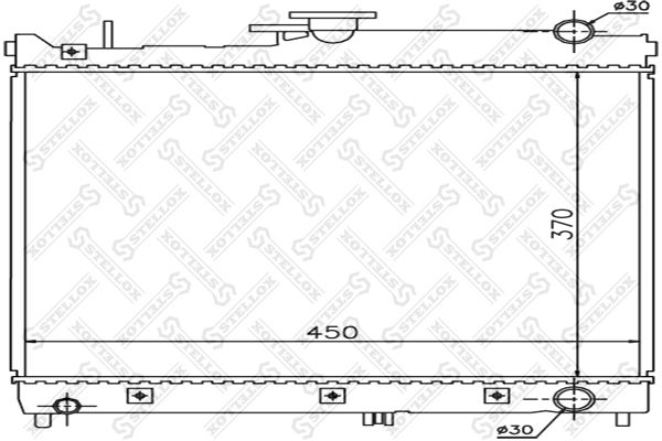 STELLOX 10-26249-SX Radiator, engine cooling