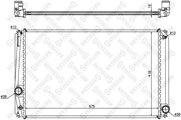 STELLOX 10-26325-SX Radiator, engine cooling
