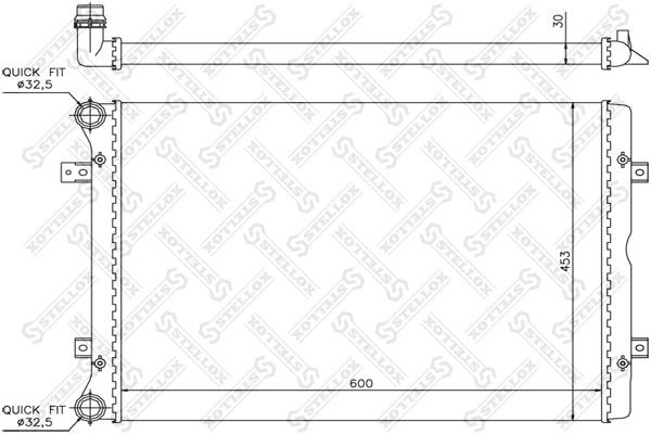 STELLOX 10-26403-SX Radiator, engine cooling