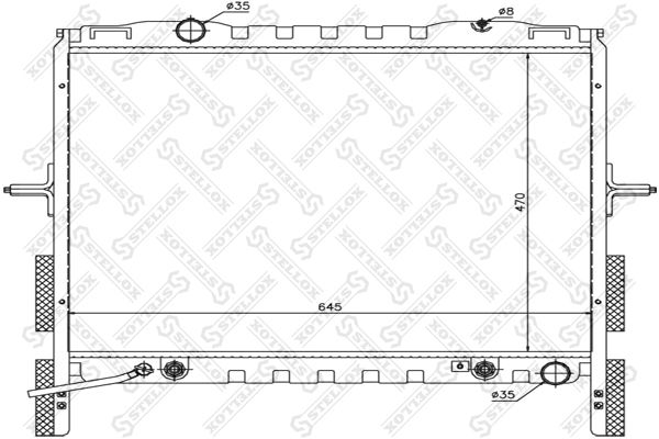 STELLOX 10-26494-SX Radiator, engine cooling