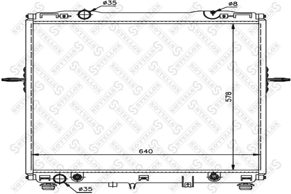 STELLOX 10-26496-SX Radiator, engine cooling