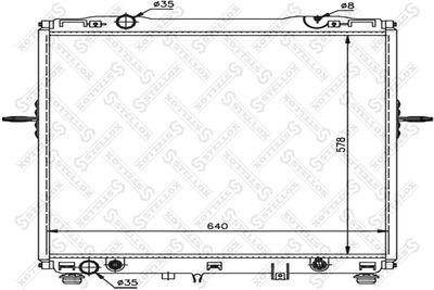 Radiator, engine cooling STELLOX 10-26496-SX