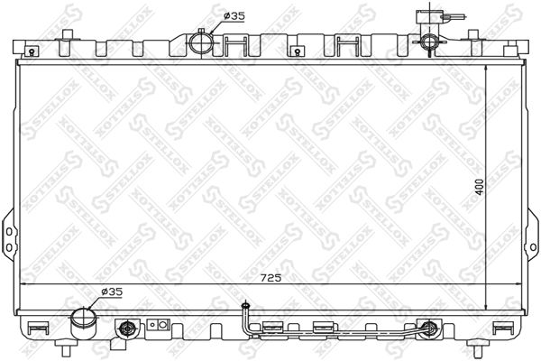 STELLOX 10-26535-SX Radiator, engine cooling