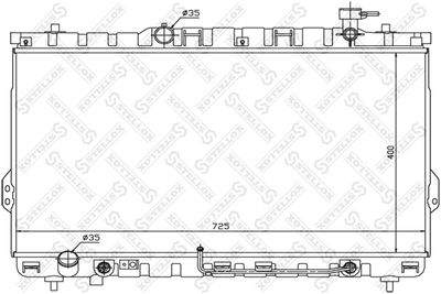 Radiator, engine cooling STELLOX 10-26535-SX