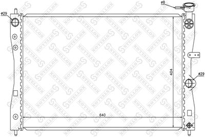 Radiator, engine cooling STELLOX 10-26695-SX