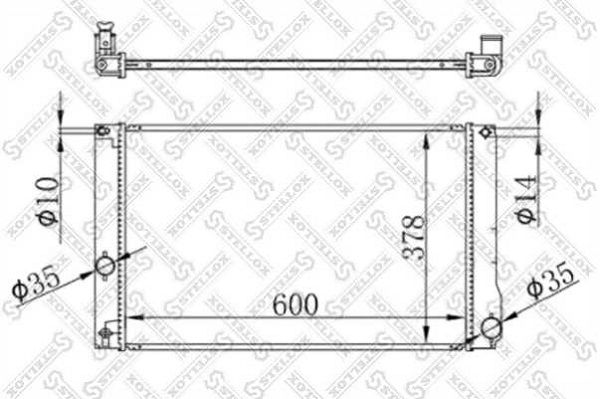 STELLOX 10-26780-SX Radiator, engine cooling