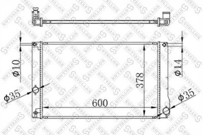 Radiator, engine cooling STELLOX 10-26780-SX