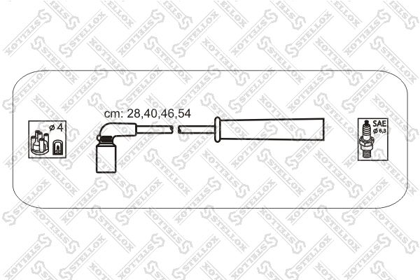 STELLOX 10-30044-SX Ignition Cable Kit