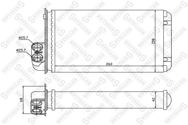 STELLOX 10-35000-SX Heat Exchanger, interior heating