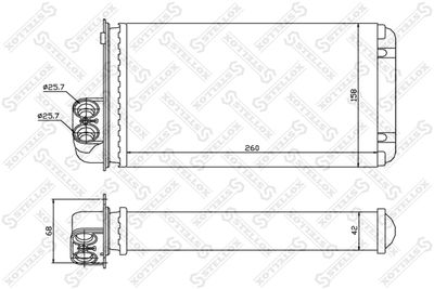 Heat Exchanger, interior heating STELLOX 10-35000-SX