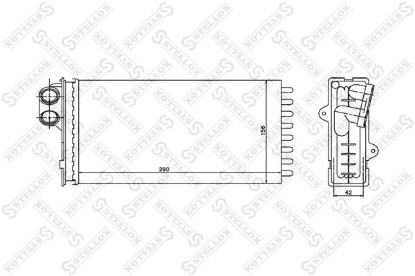 STELLOX 10-35002-SX Heat Exchanger, interior heating