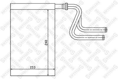 Heat Exchanger, interior heating STELLOX 10-35024-SX
