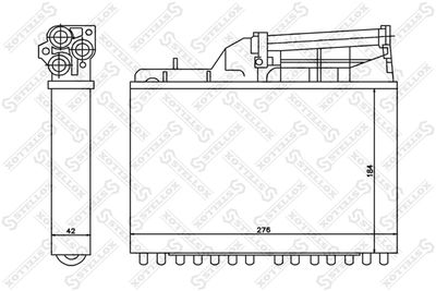 Heat Exchanger, interior heating STELLOX 10-35041-SX