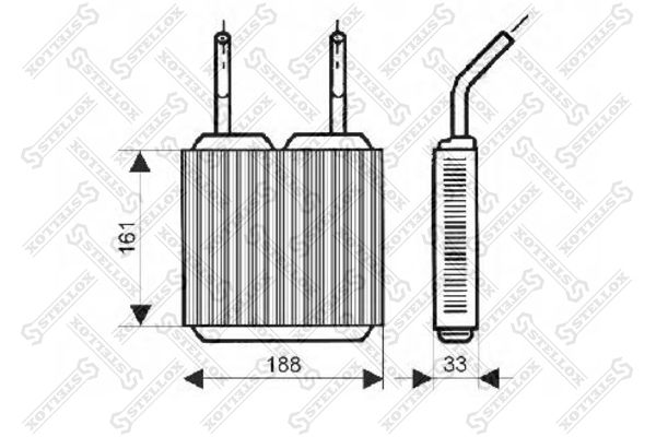 STELLOX 10-35045-SX Heat Exchanger, interior heating